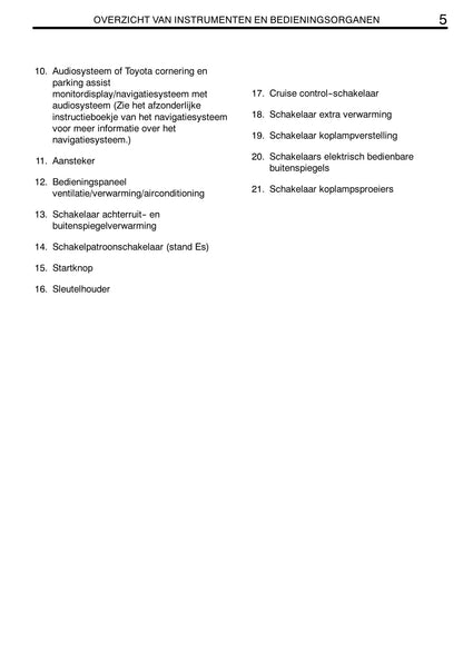 2007-2008 Toyota Corolla Gebruikershandleiding | Nederlands