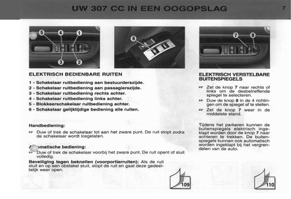 2003 Peugeot 307 CC Gebruikershandleiding | Nederlands