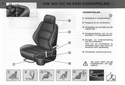 2003 Peugeot 307 CC Gebruikershandleiding | Nederlands