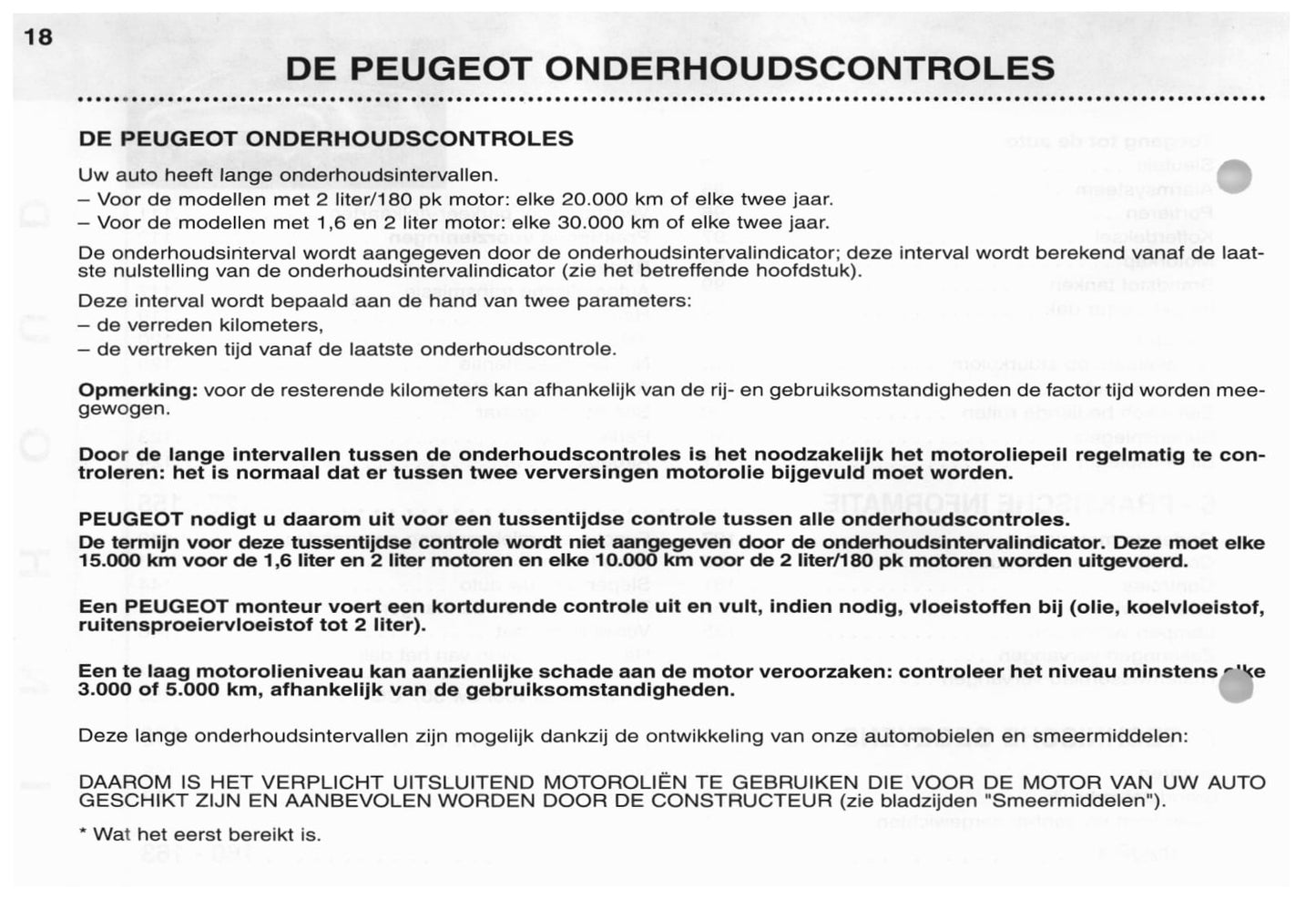 2003 Peugeot 307 CC Gebruikershandleiding | Nederlands