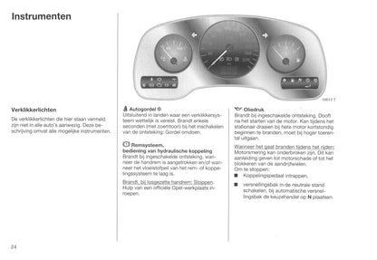 1999-2001 Opel Zafira Gebruikershandleiding | Nederlands