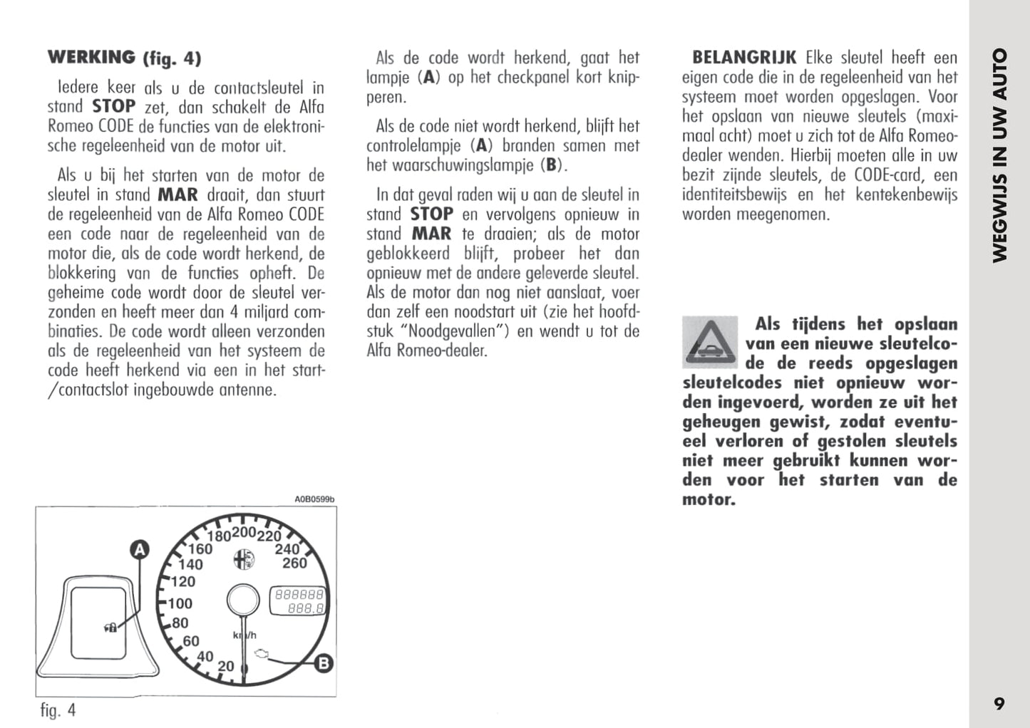 2003-2005 Alfa Romeo 156 Bedienungsanleitung | Niederländisch