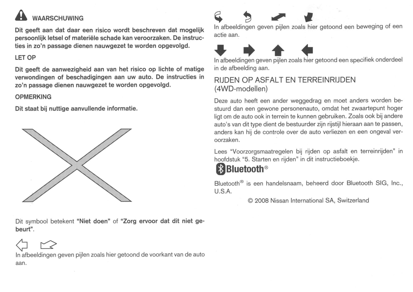 2008-2009 Nissan Qashqai Gebruikershandleiding | Nederlands