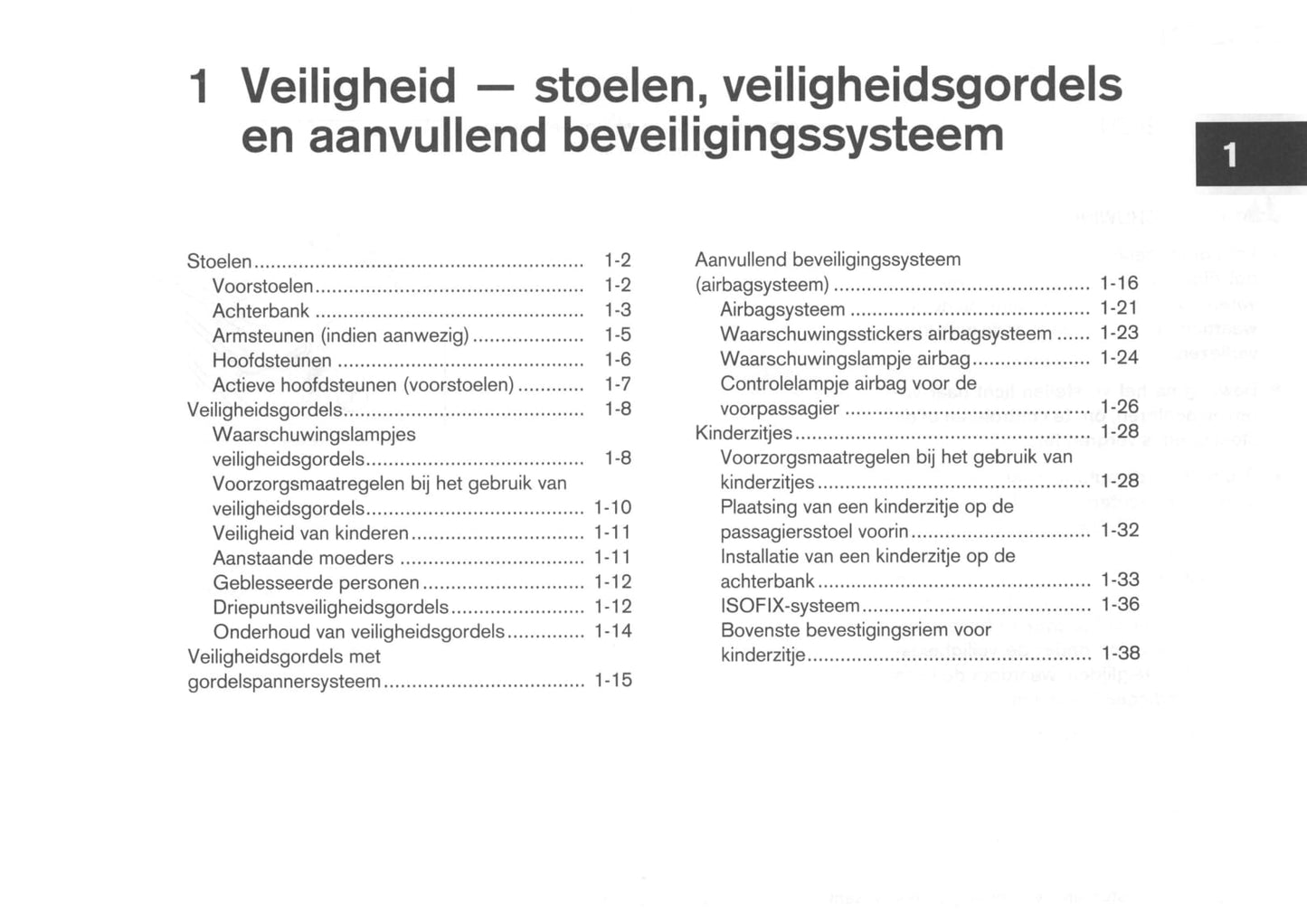 2008-2009 Nissan Qashqai Gebruikershandleiding | Nederlands