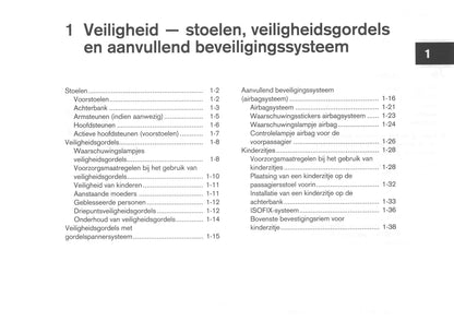 2008-2009 Nissan Qashqai Gebruikershandleiding | Nederlands