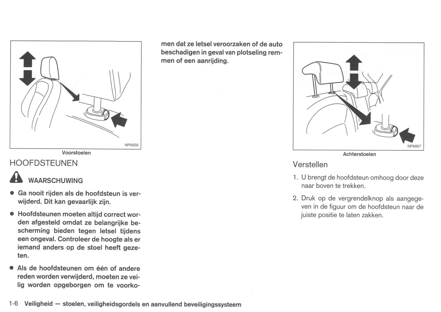 2008-2009 Nissan Qashqai Gebruikershandleiding | Nederlands