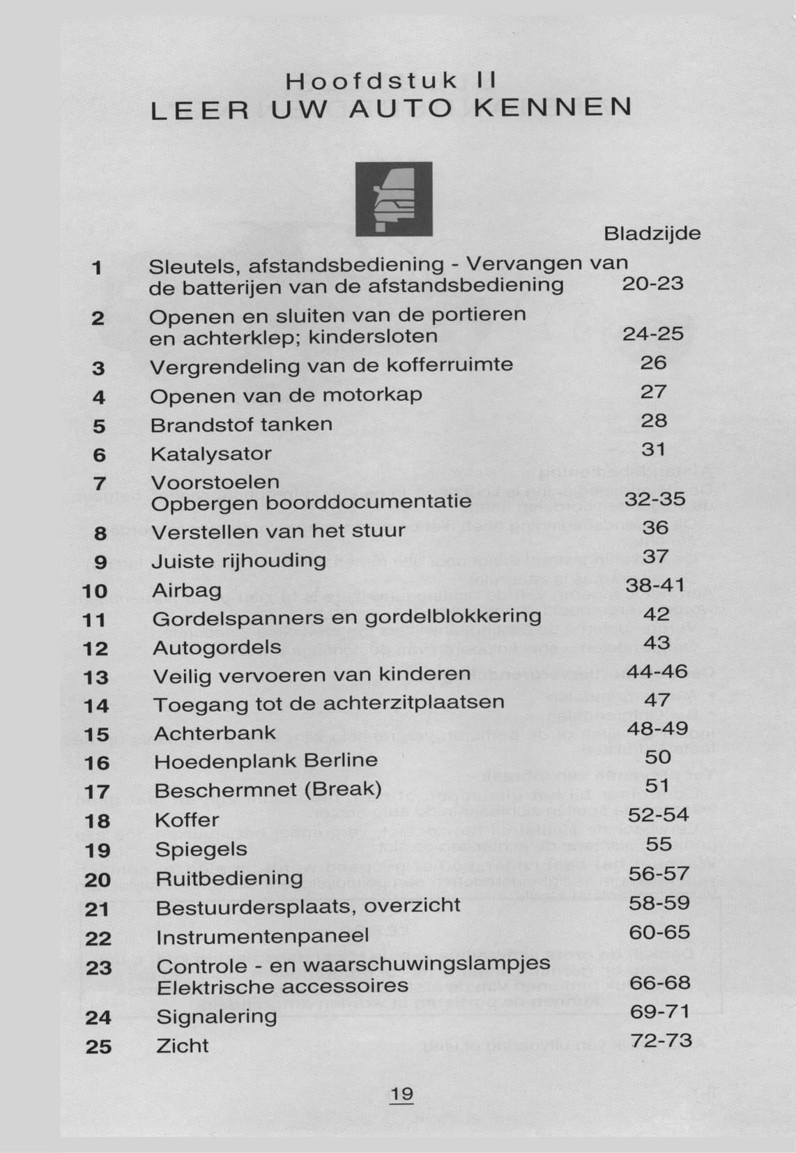 1999-2000 Citroën Xsara Gebruikershandleiding | Nederlands