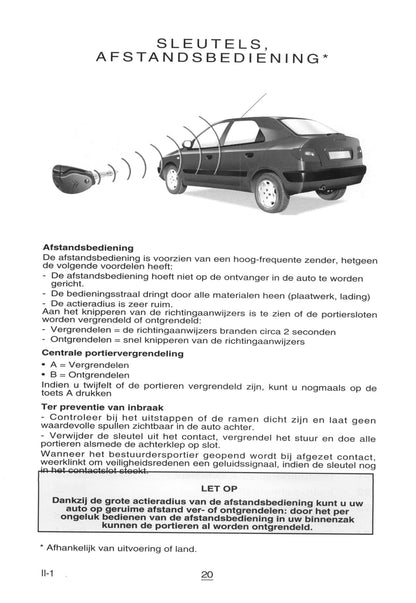 1999-2000 Citroën Xsara Gebruikershandleiding | Nederlands