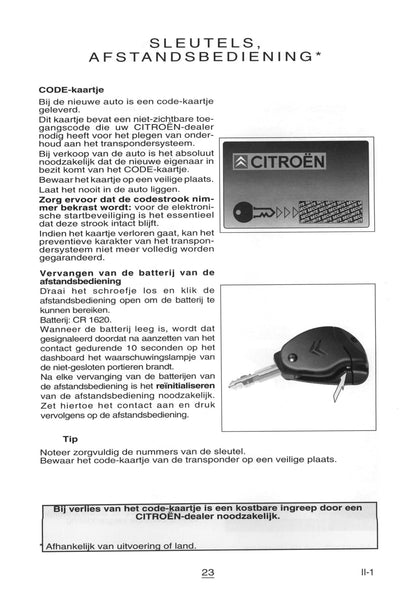 1999-2000 Citroën Xsara Gebruikershandleiding | Nederlands