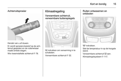 2015 Opel Mokka Owner's Manual | Dutch