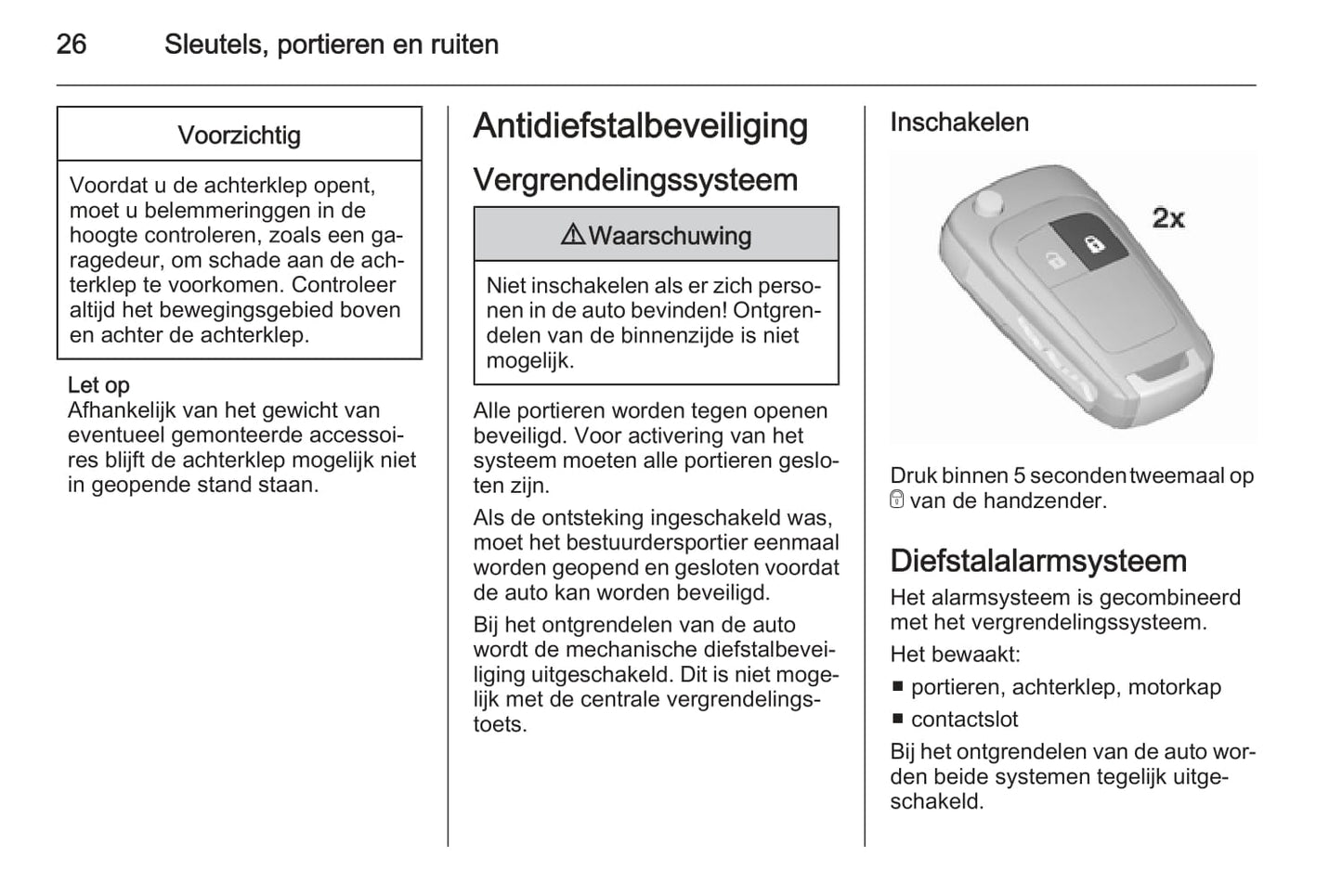 2015 Opel Mokka Owner's Manual | Dutch