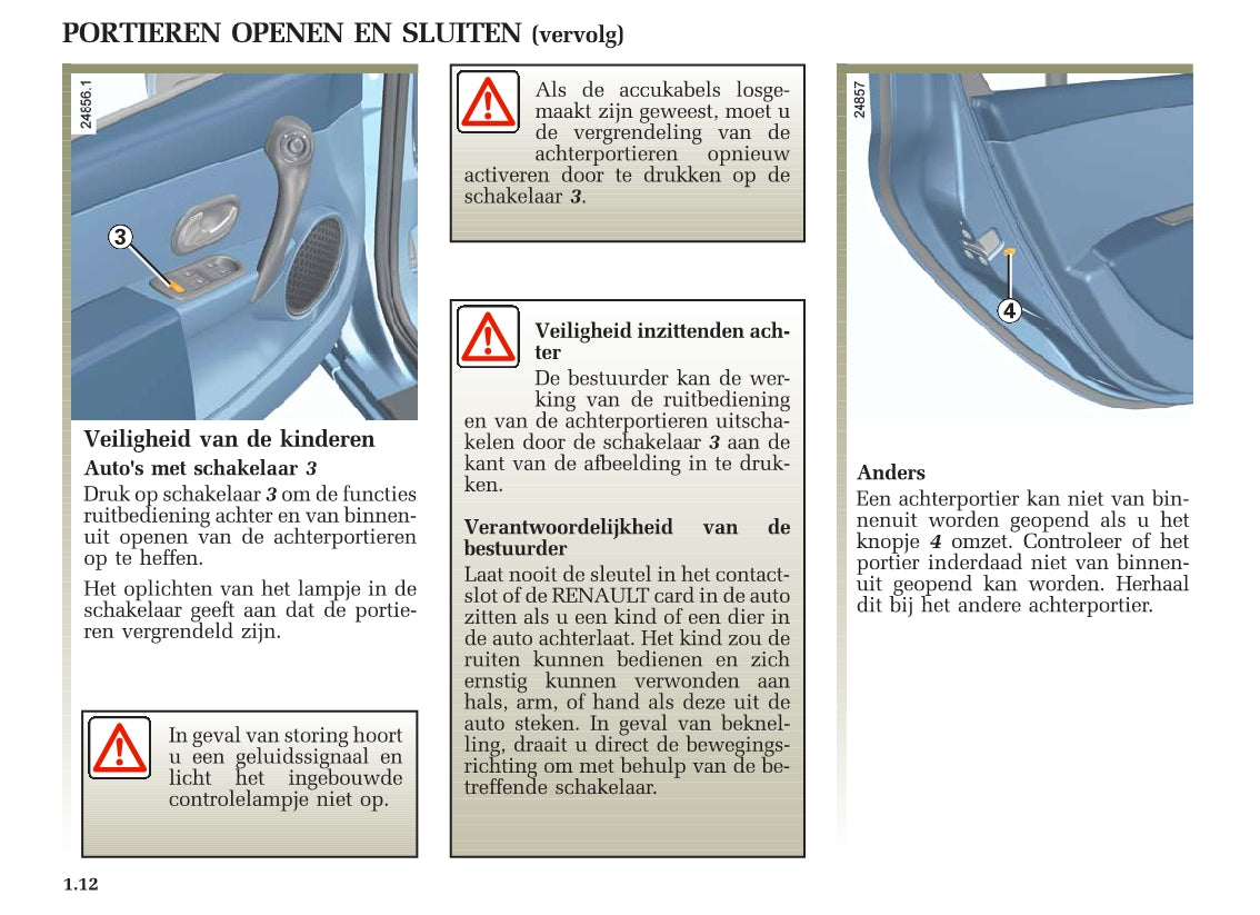 2005-2007 Renault Clio Bedienungsanleitung | Niederländisch