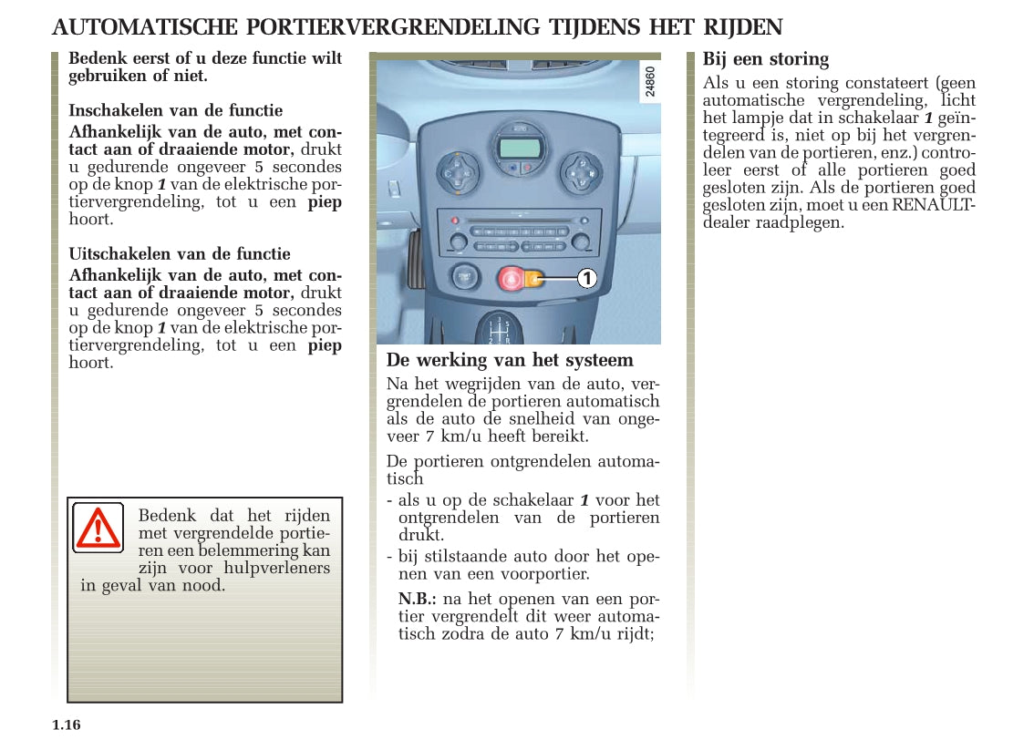 2005-2007 Renault Clio Bedienungsanleitung | Niederländisch