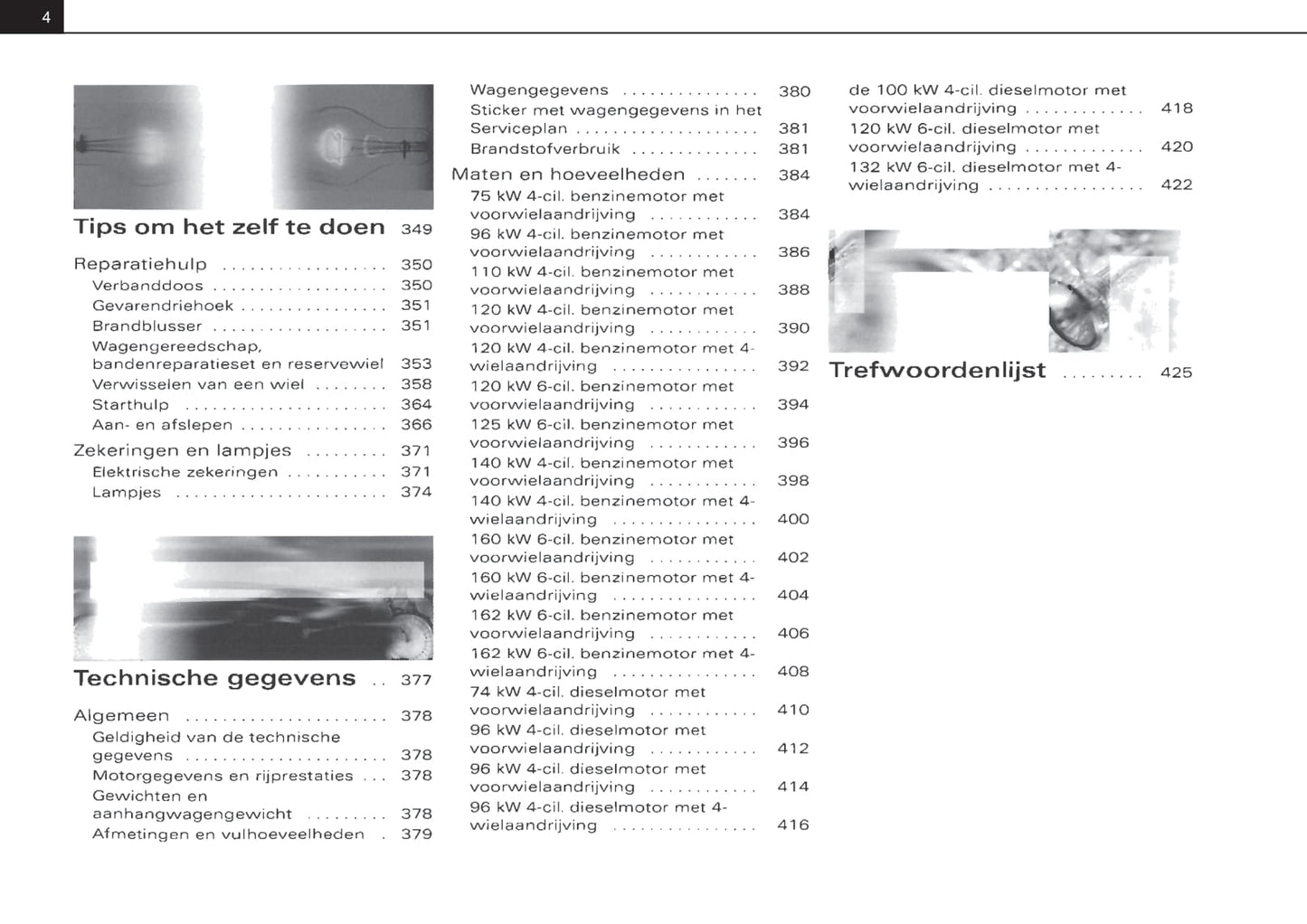 2001-2004 Audi A4 Avant Gebruikershandleiding | Nederlands