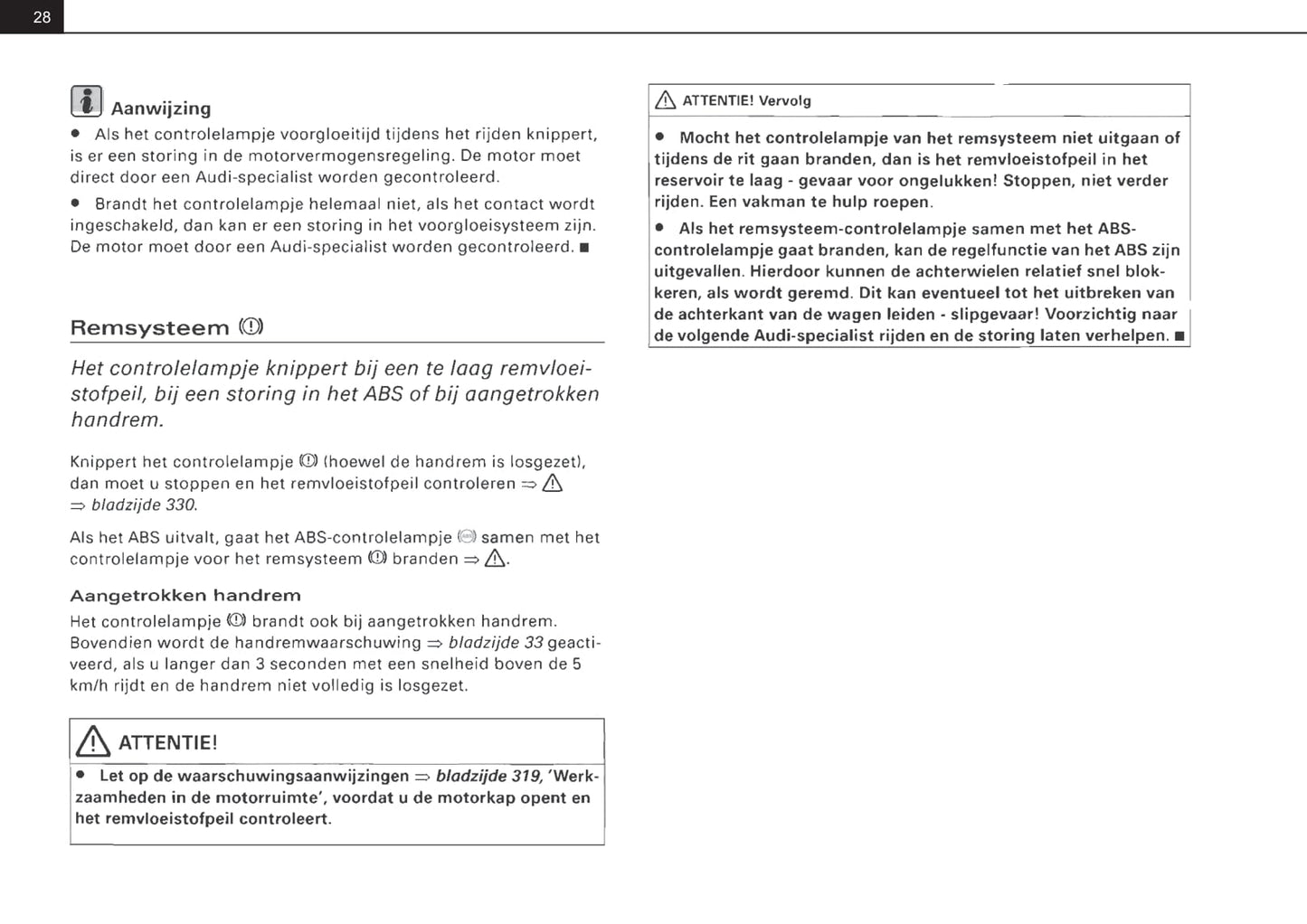 2001-2004 Audi A4 Avant Gebruikershandleiding | Nederlands