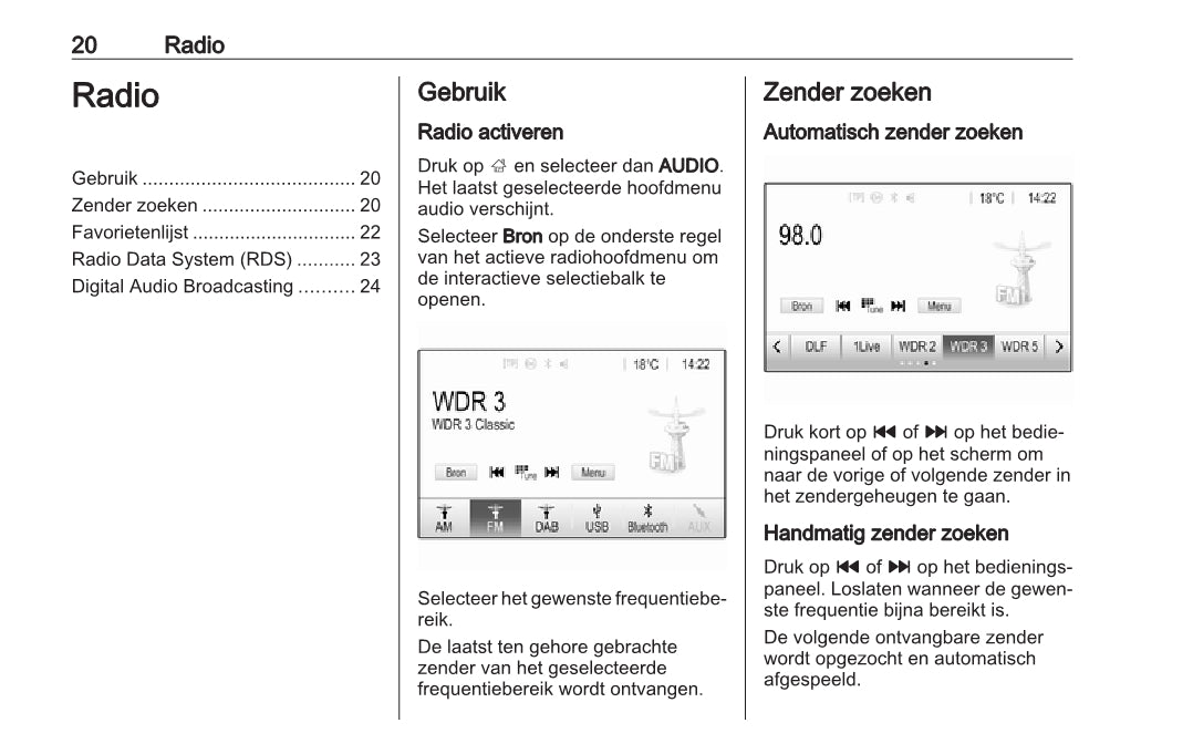 Opel Corsa Infotainment System Handleiding 2014 - 2018