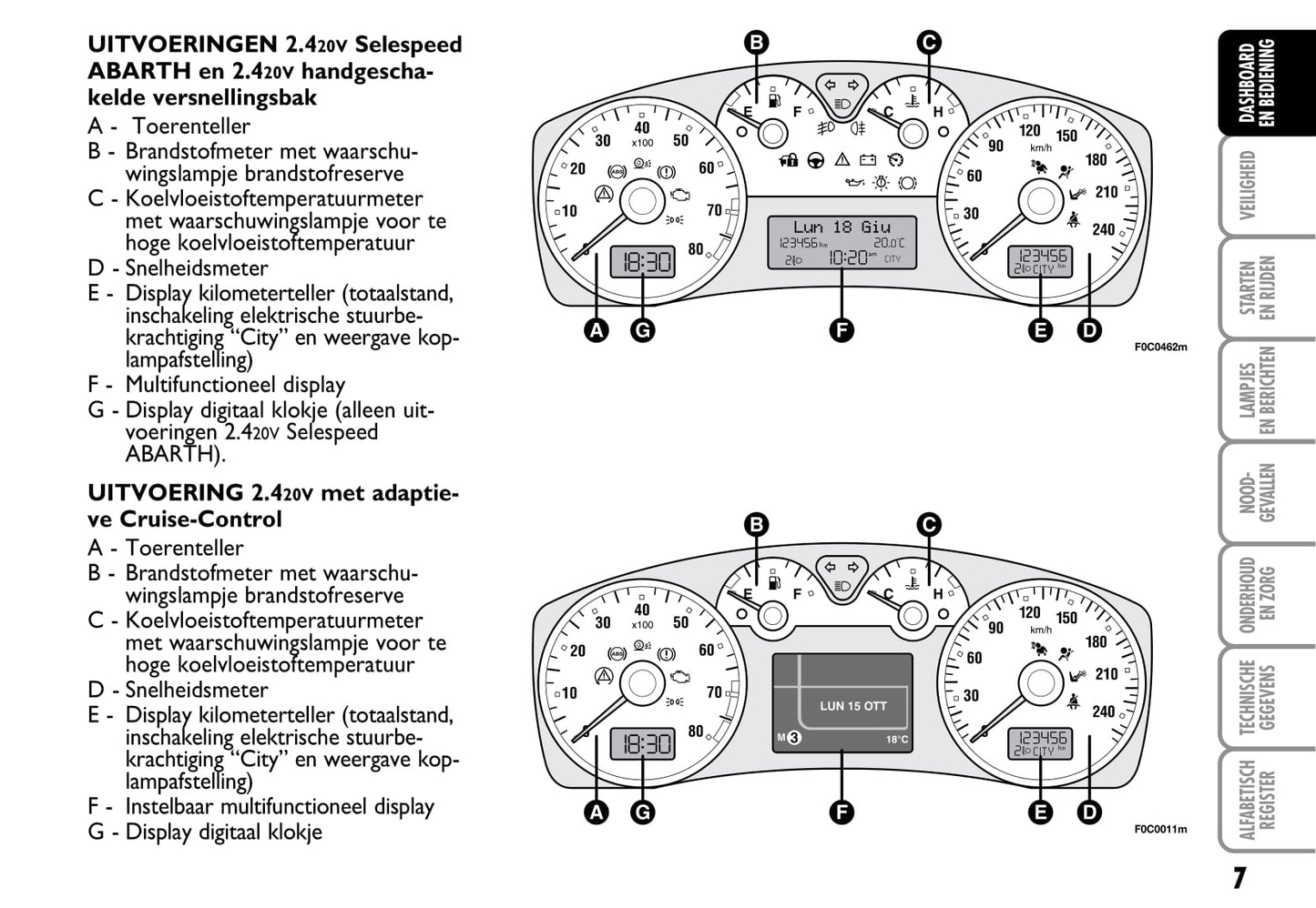 2003-2004 Fiat Stilo Bedienungsanleitung | Niederländisch