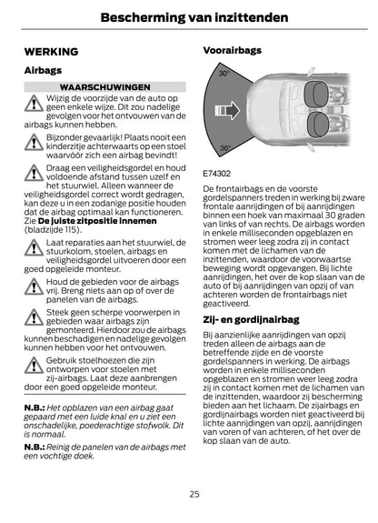 2012 Ford Focus Bedienungsanleitung | Niederländisch