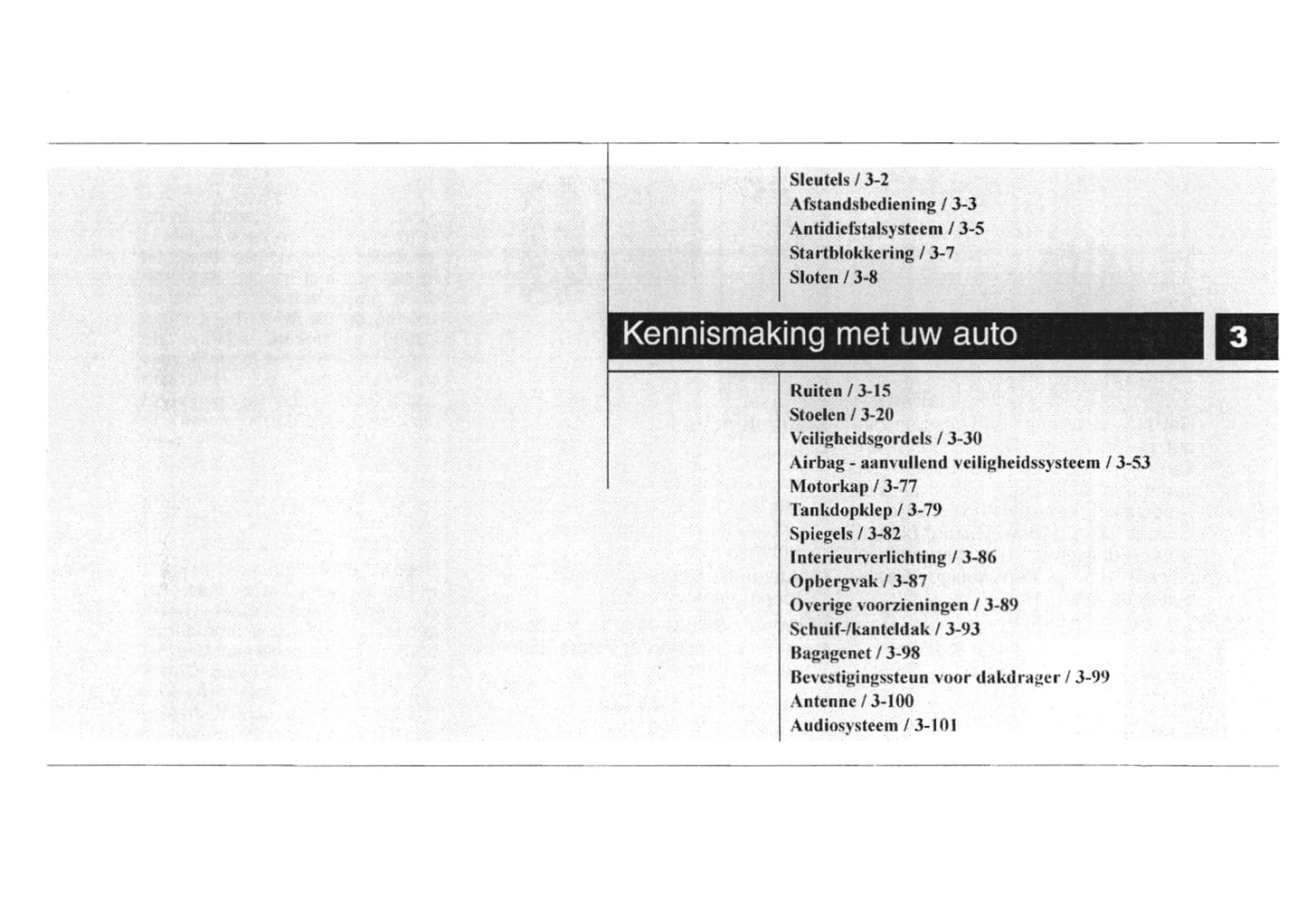 2007-2009 Kia Ceed Manuel du propriétaire | Néerlandais