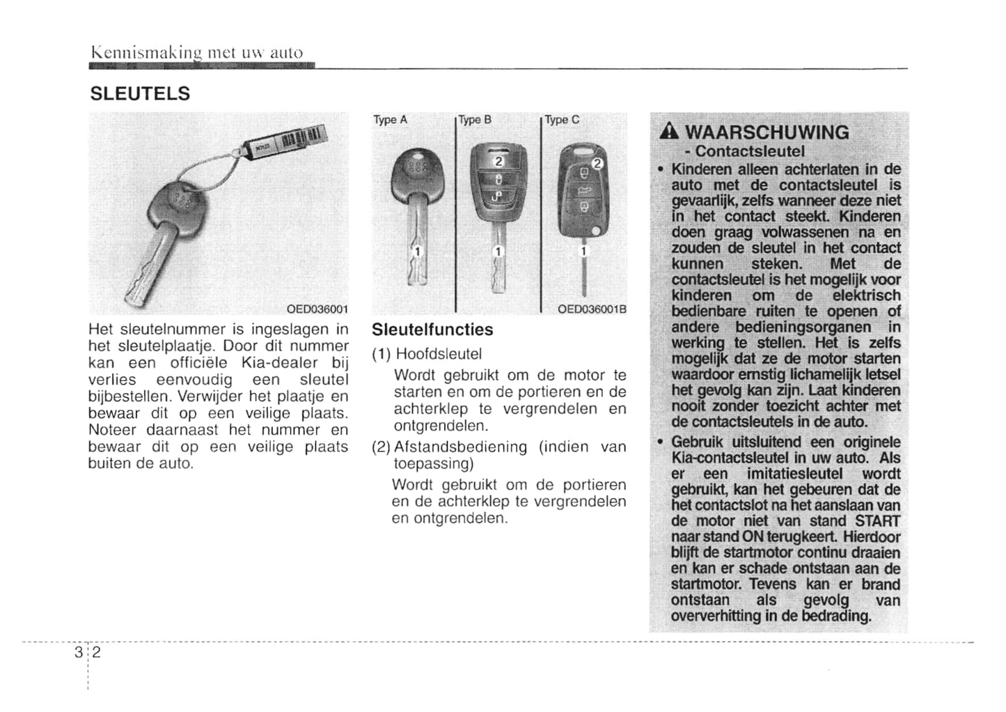 2007-2009 Kia Ceed Manuel du propriétaire | Néerlandais