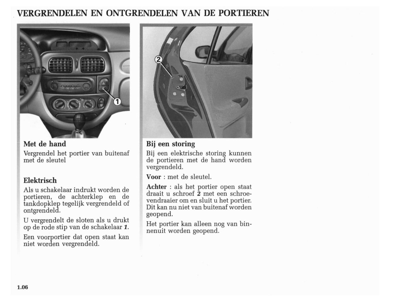 2001-2002 Renault Mégane Gebruikershandleiding | Nederlands