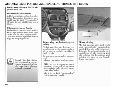 2001-2002 Renault Mégane Gebruikershandleiding | Nederlands