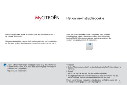 2015-2016 Citroën C3 Owner's Manual | Dutch