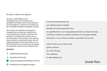 2015-2016 Citroën C3 Owner's Manual | Dutch