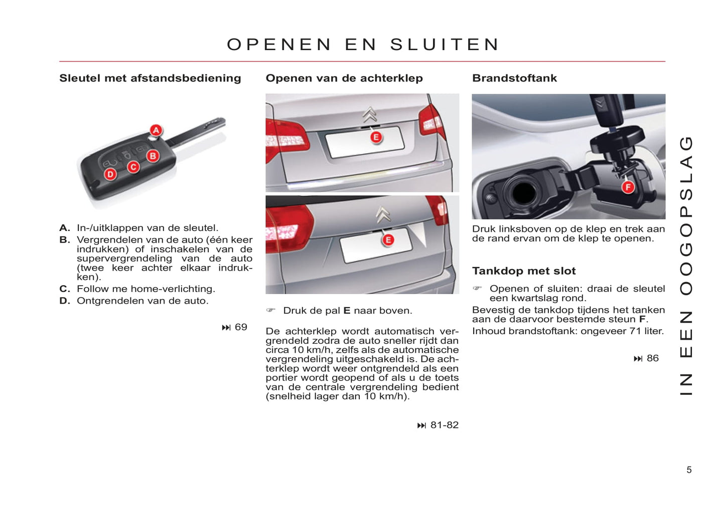 2008-2010 Citroën C5 Manuel du propriétaire | Néerlandais