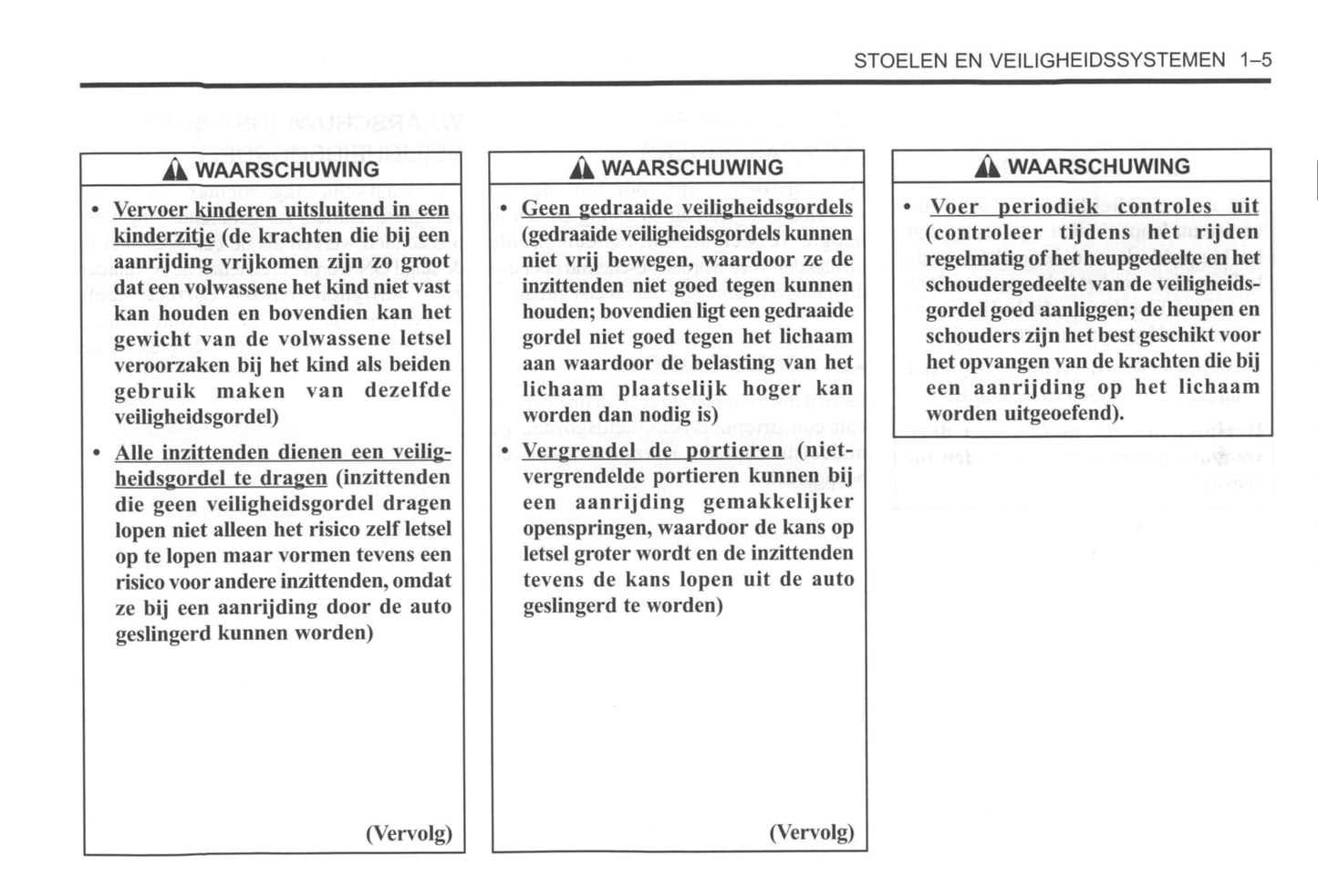 2000-2004 Daewoo Tacuma Gebruikershandleiding | Nederlands