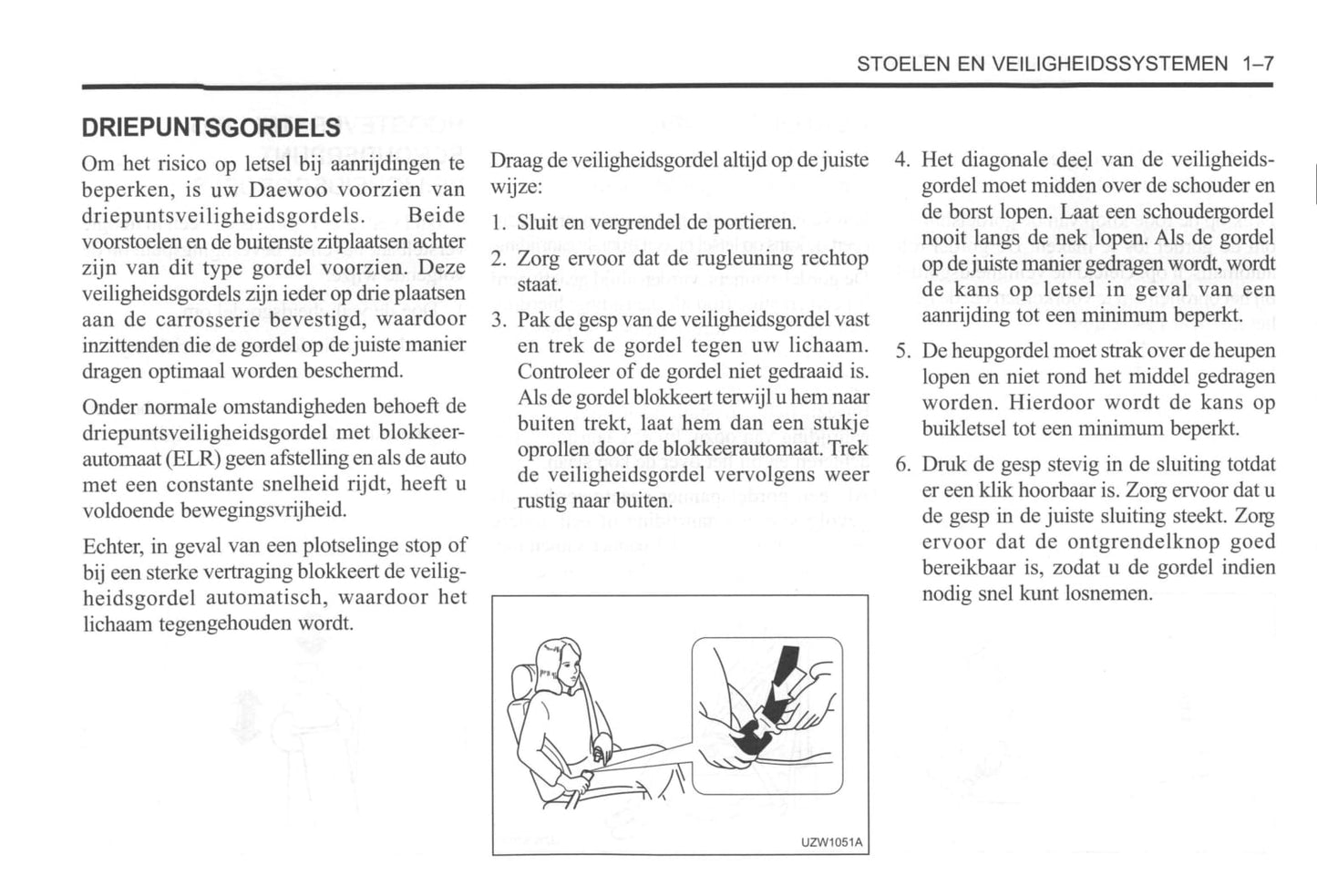 2000-2004 Daewoo Tacuma Gebruikershandleiding | Nederlands