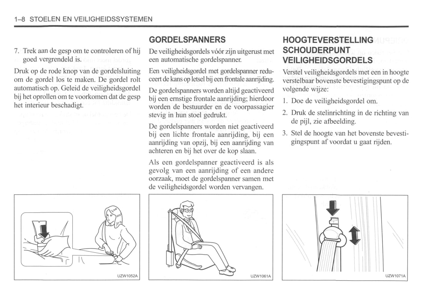 2000-2004 Daewoo Tacuma Gebruikershandleiding | Nederlands