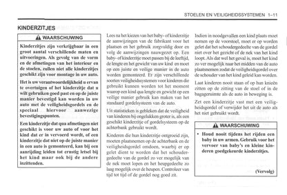 2000-2004 Daewoo Tacuma Gebruikershandleiding | Nederlands