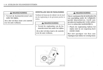 2000-2004 Daewoo Tacuma Gebruikershandleiding | Nederlands