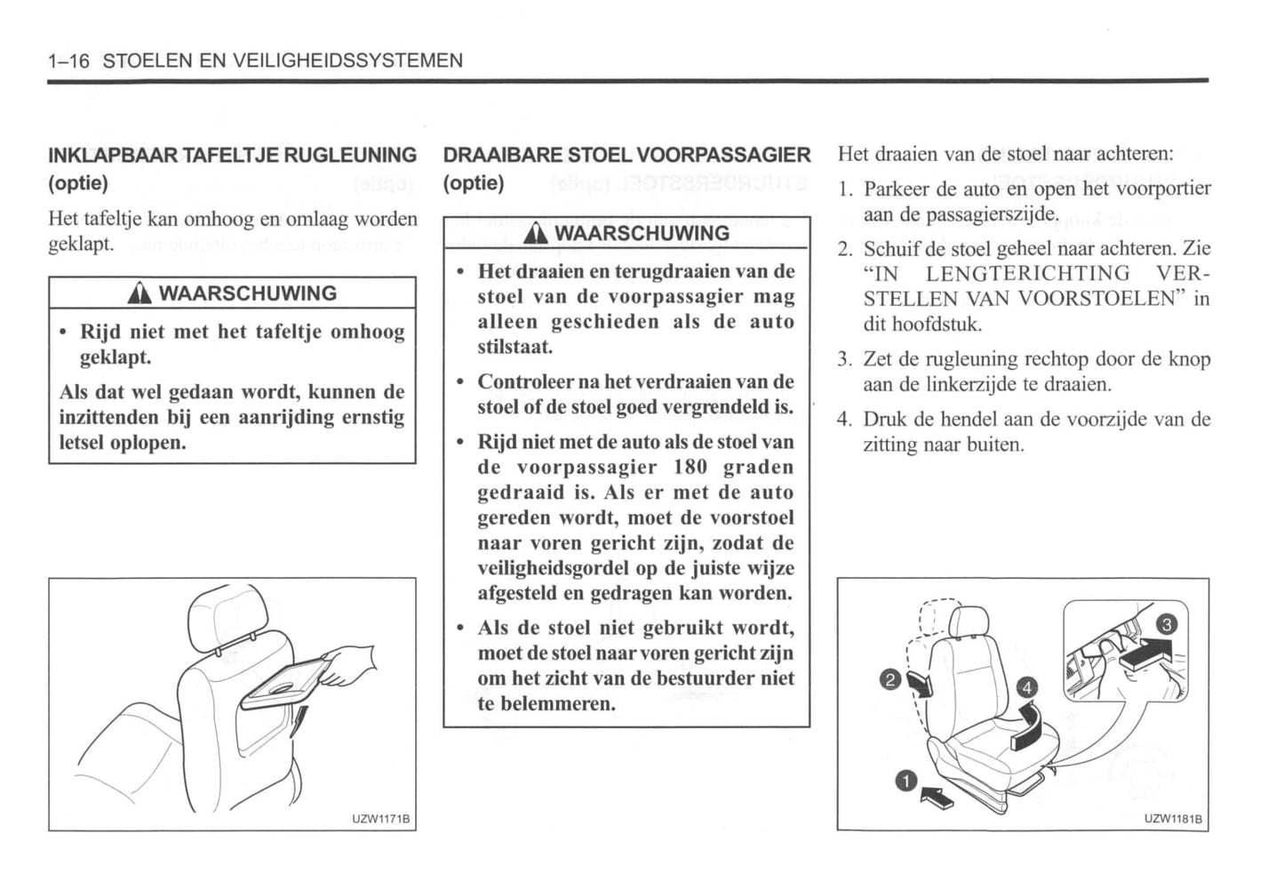 2000-2004 Daewoo Tacuma Gebruikershandleiding | Nederlands