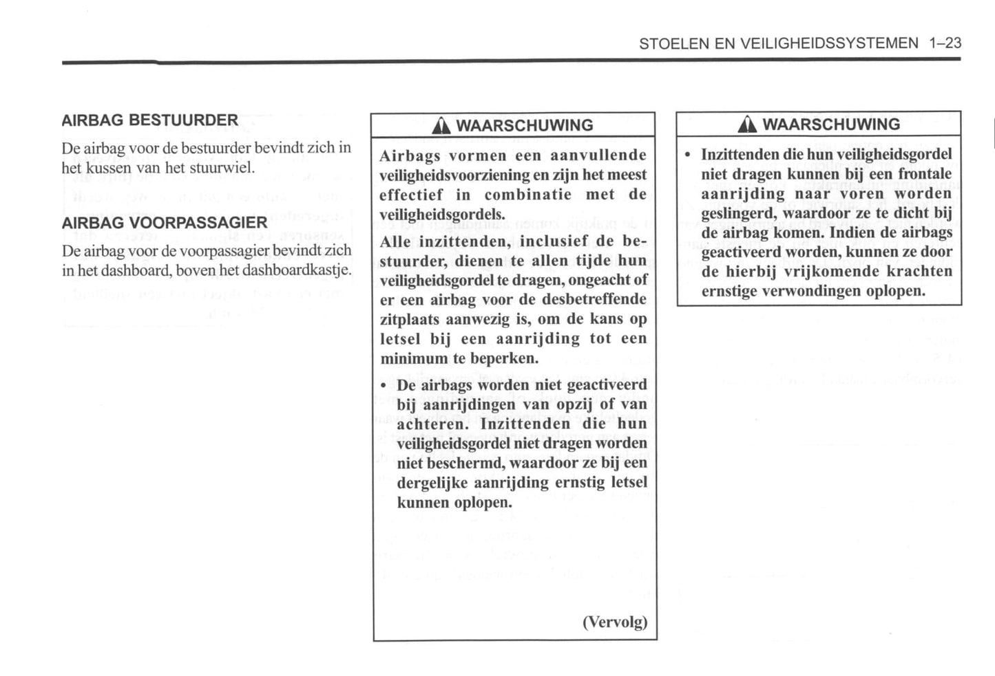 2000-2004 Daewoo Tacuma Gebruikershandleiding | Nederlands