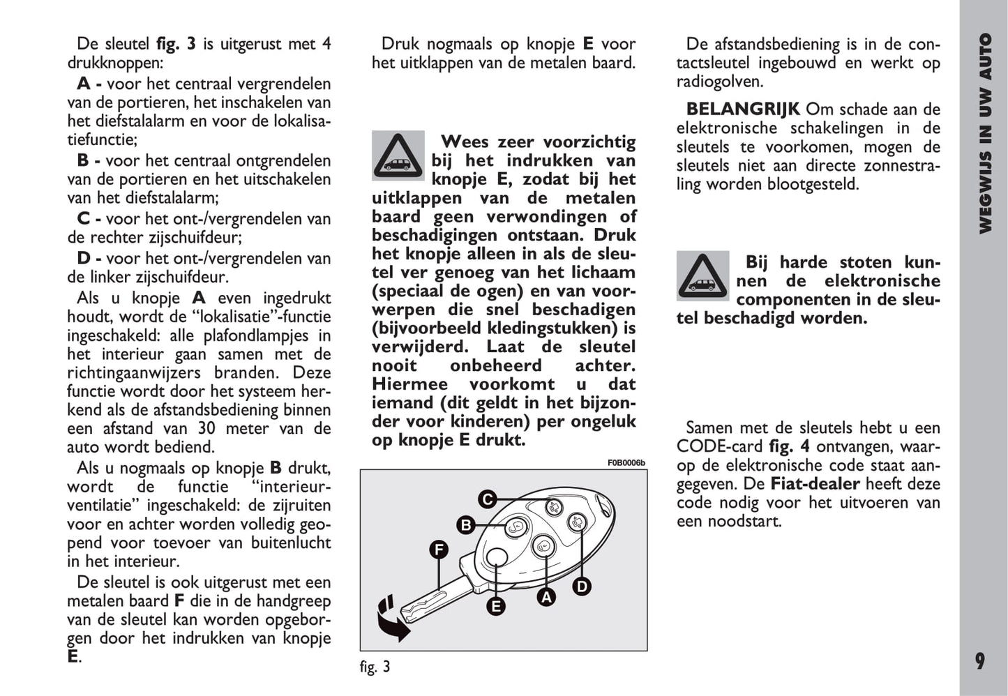 2002-2003 Fiat Ulysse Owner's Manual | Dutch