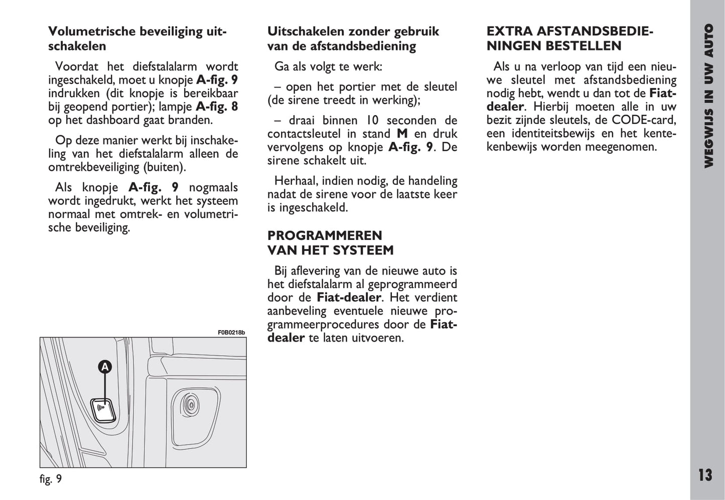 2002-2003 Fiat Ulysse Owner's Manual | Dutch