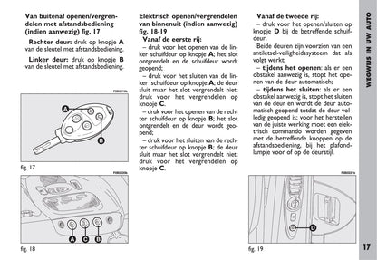 2002-2003 Fiat Ulysse Owner's Manual | Dutch