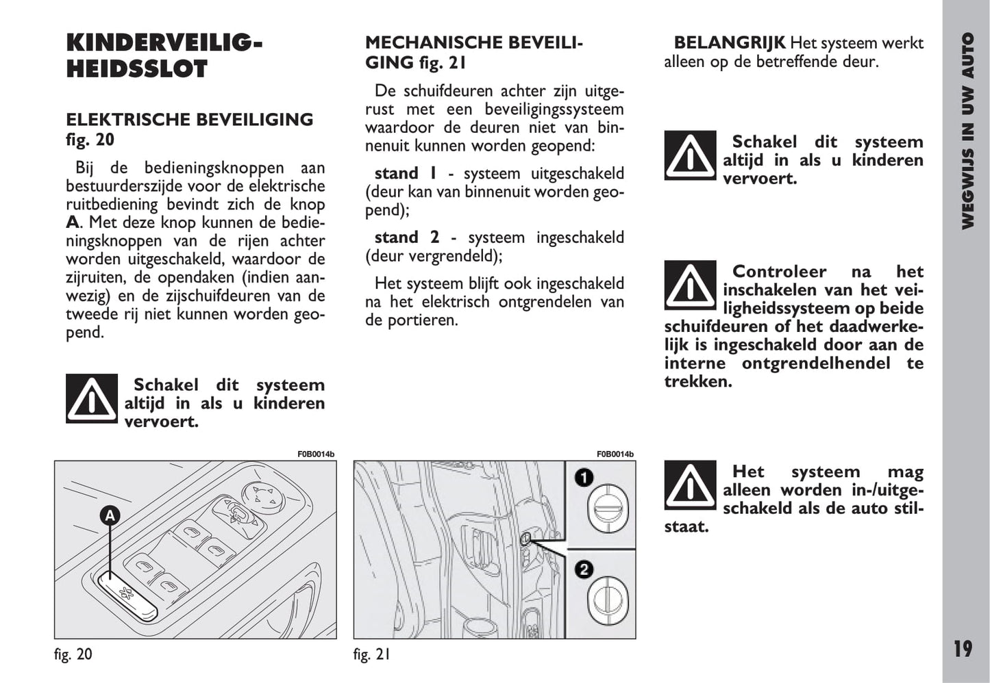 2002-2003 Fiat Ulysse Owner's Manual | Dutch