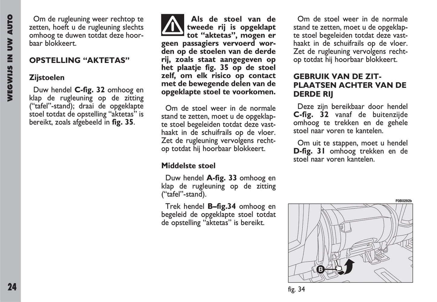 2002-2003 Fiat Ulysse Owner's Manual | Dutch