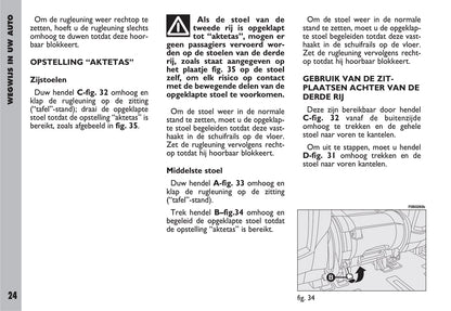 2002-2003 Fiat Ulysse Owner's Manual | Dutch