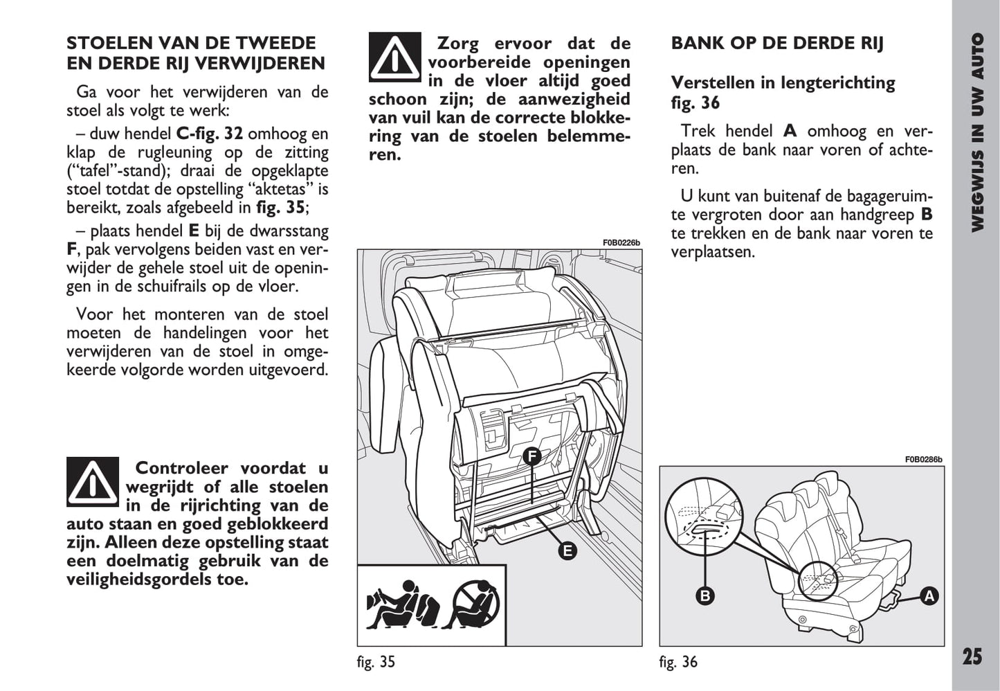 2002-2003 Fiat Ulysse Owner's Manual | Dutch