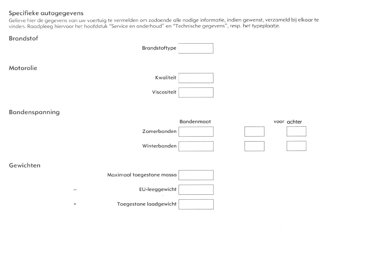 2005-2010 Opel Meriva Owner's Manual | Dutch