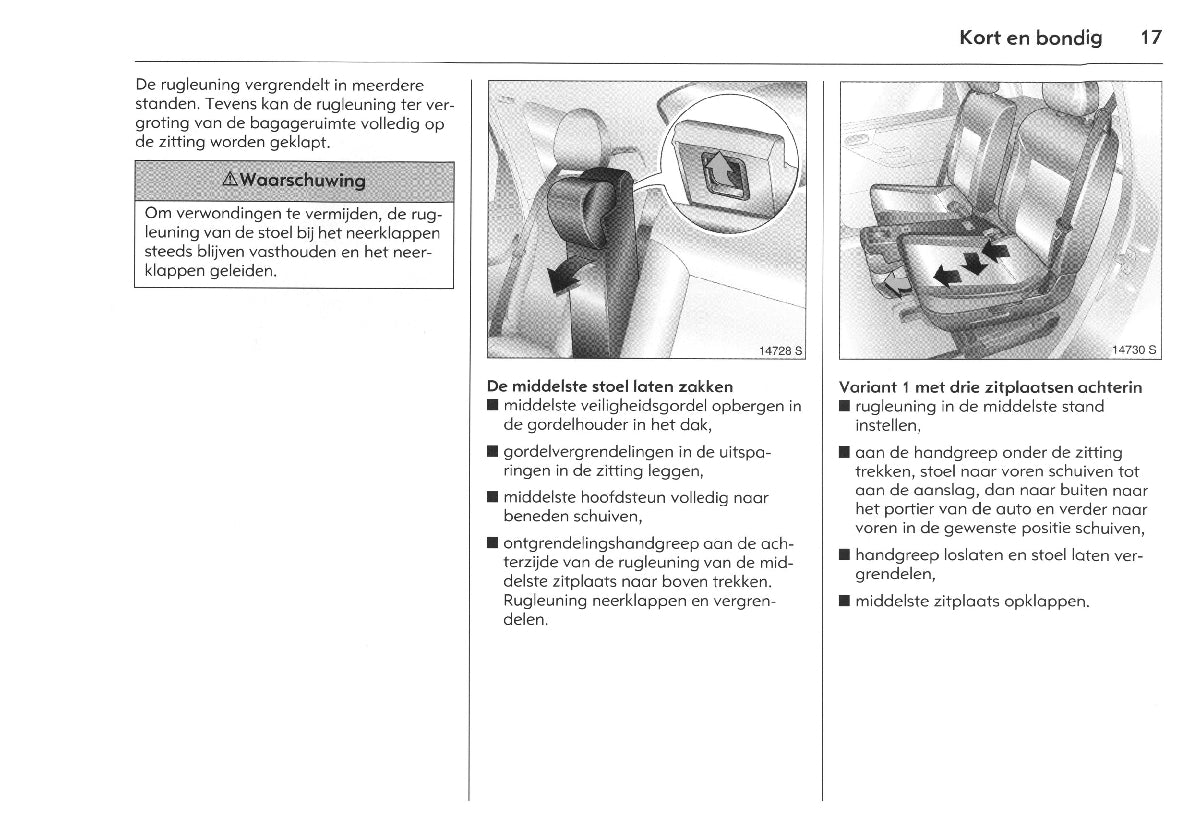 2005-2010 Opel Meriva Owner's Manual | Dutch