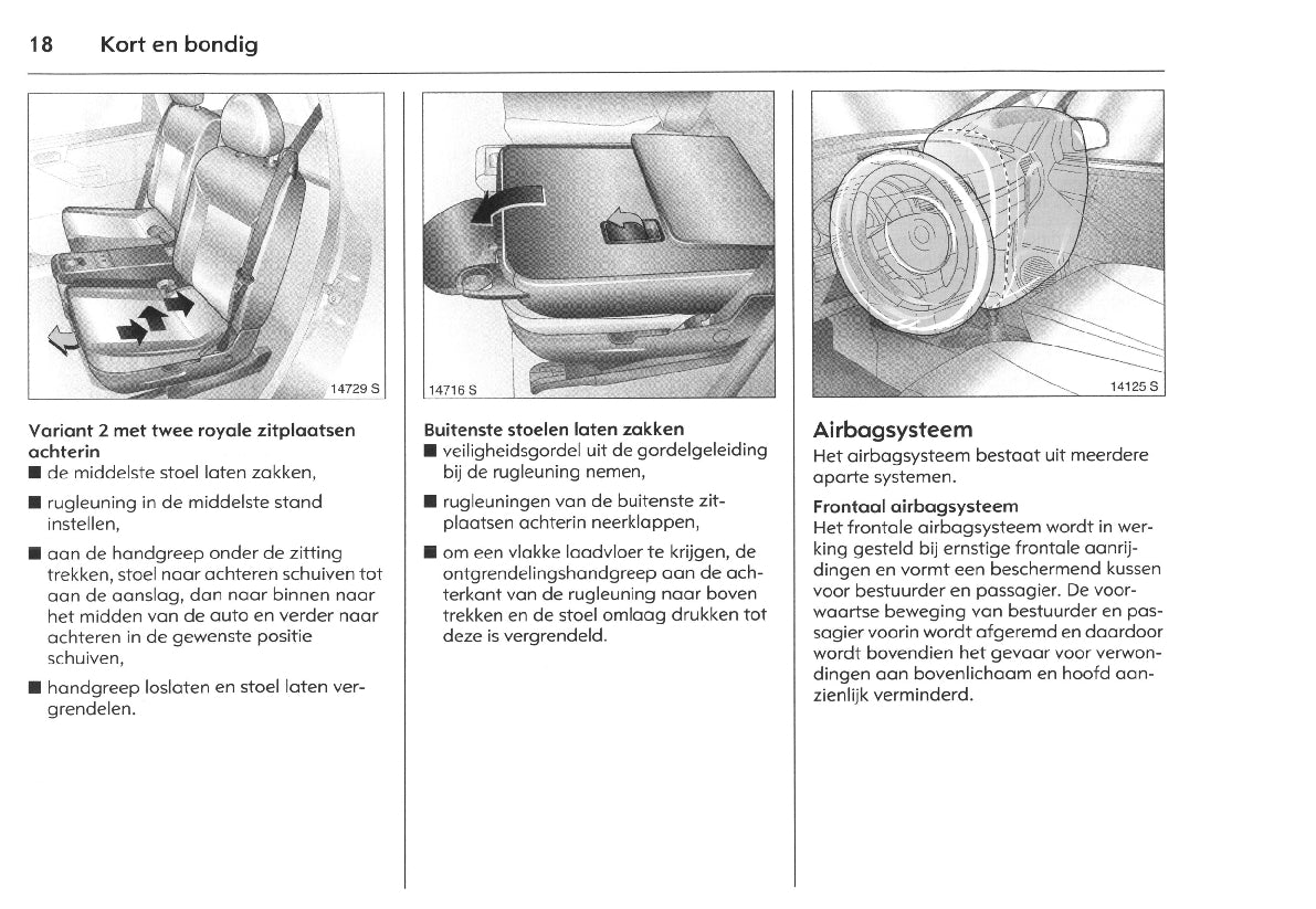 2005-2010 Opel Meriva Owner's Manual | Dutch