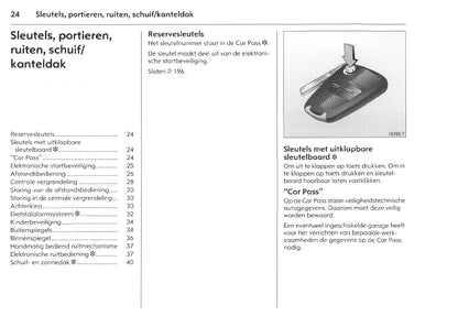 2005-2010 Opel Meriva Owner's Manual | Dutch