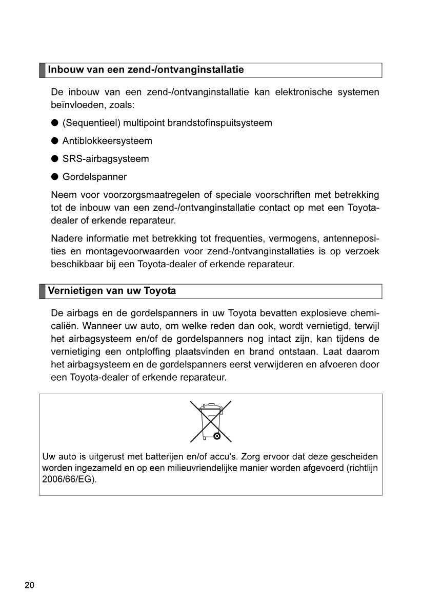 2012-2014 Toyota Aygo Manuel du propriétaire | Néerlandais