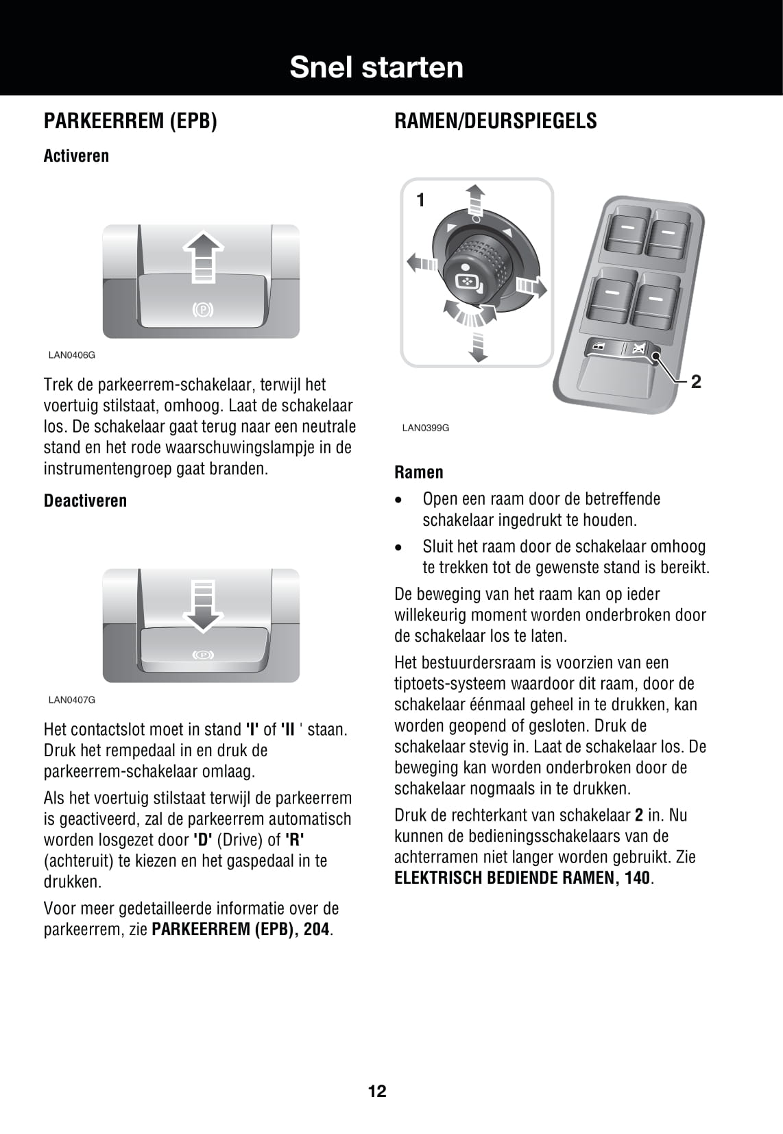 2006-2007 Land Rover Range Rover Sport Owner's Manual | Dutch