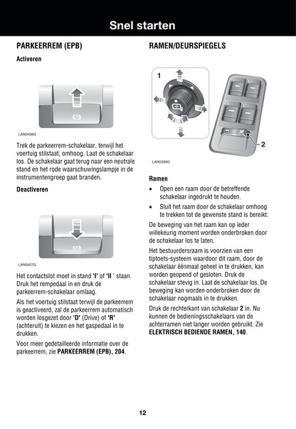 2006-2007 Land Rover Range Rover Sport Owner's Manual | Dutch